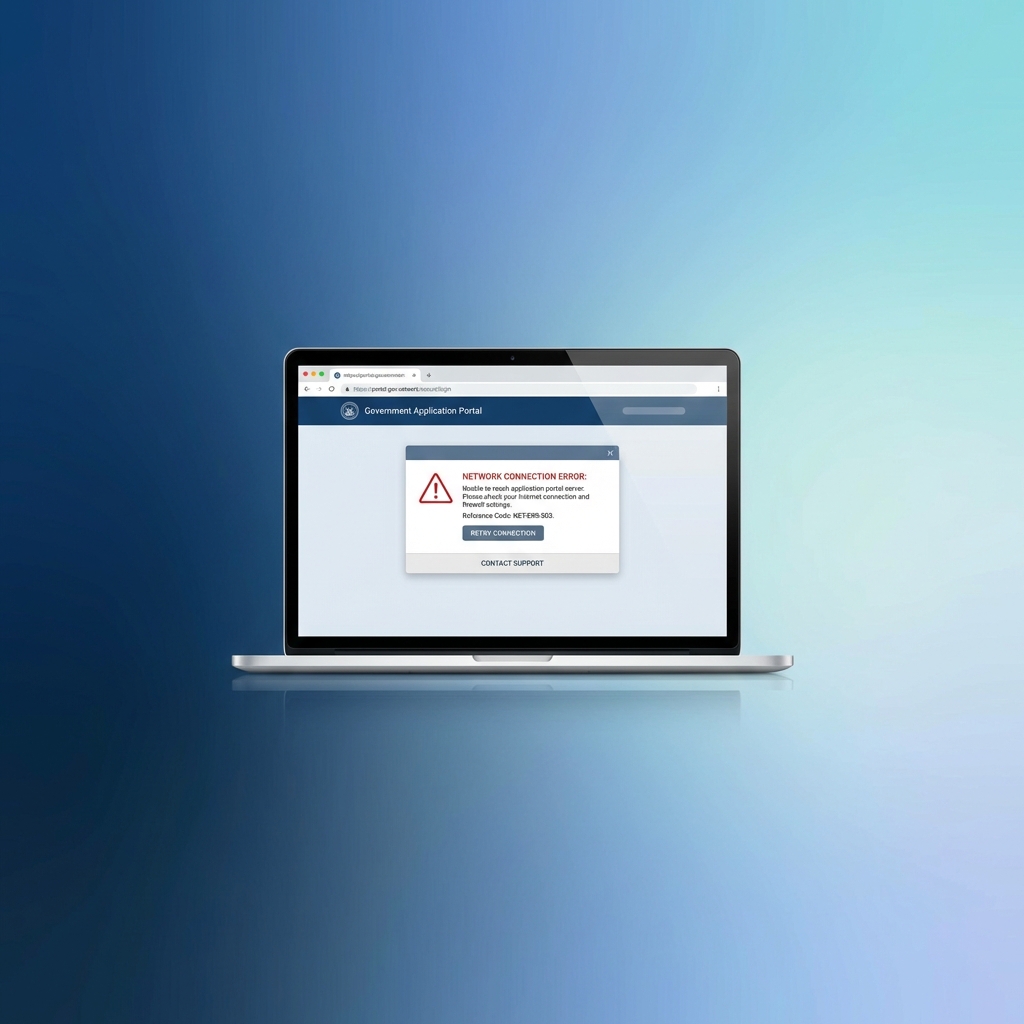 Unable to Proceed With My Application as I Am Facing Network Error?